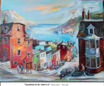 Sunshine in St. John's-1, Oil on Canvas